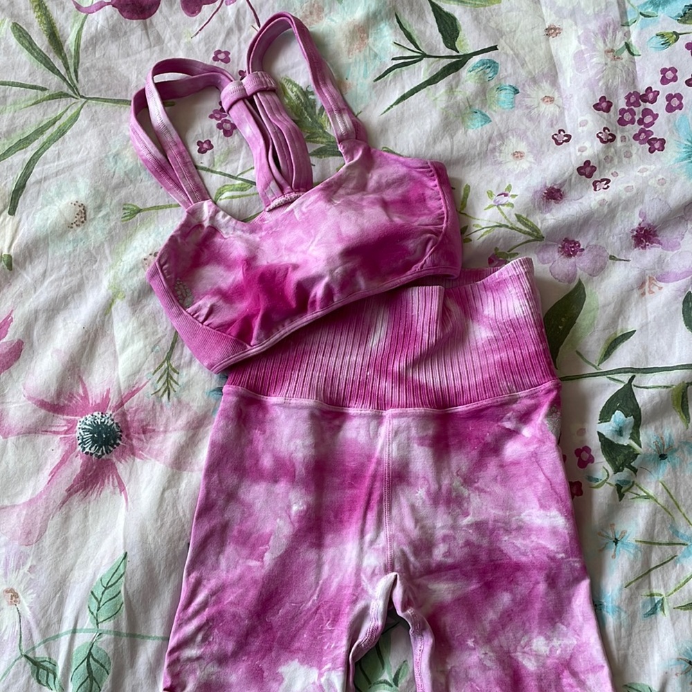 Free people movement set sports bra and leggings